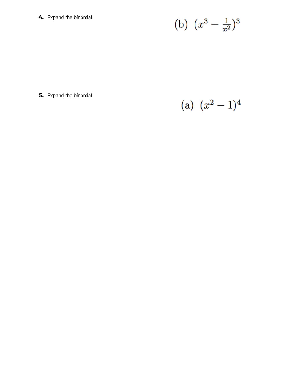 Algebra 2 Quiz Binomial Expansion – Quiz Shop