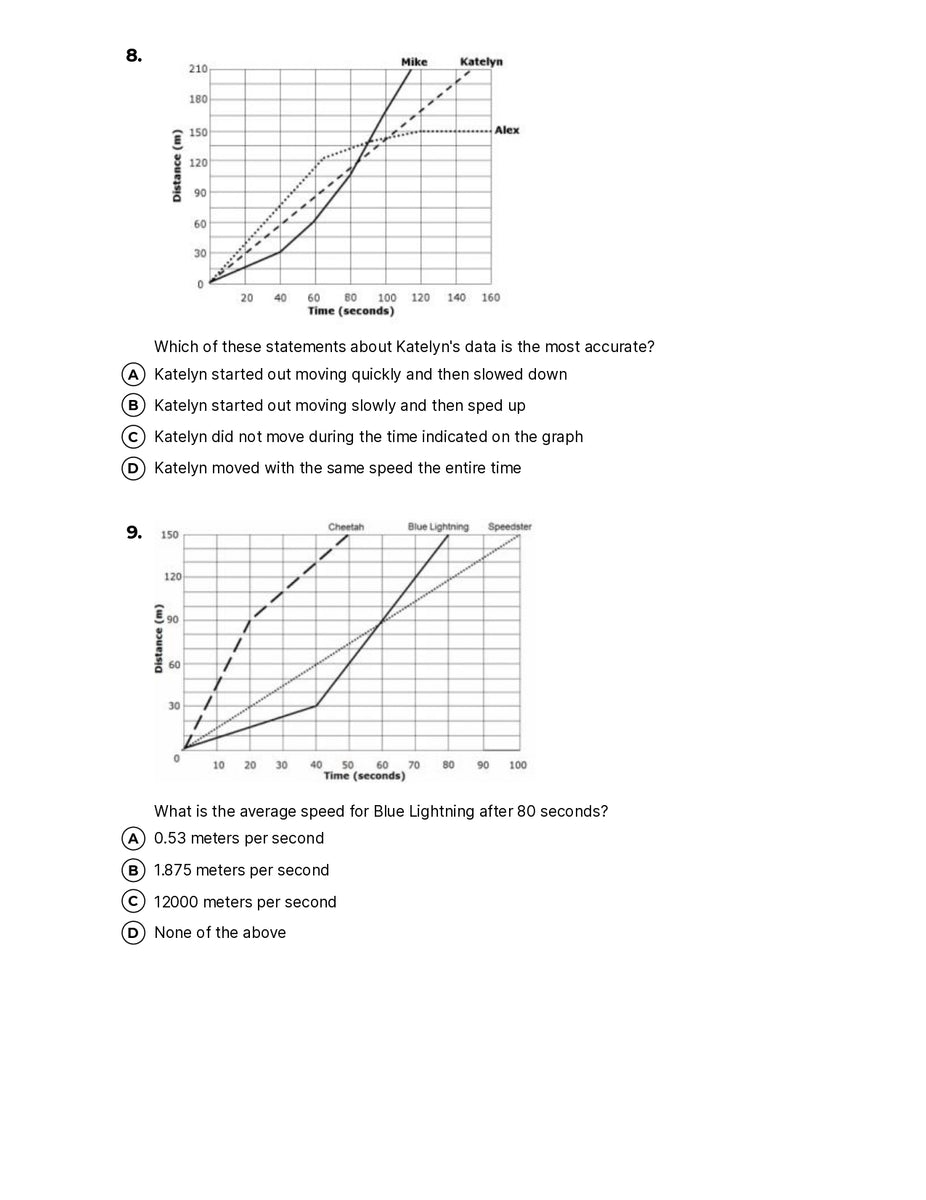 Force And Motion Graphs Quiz Shop