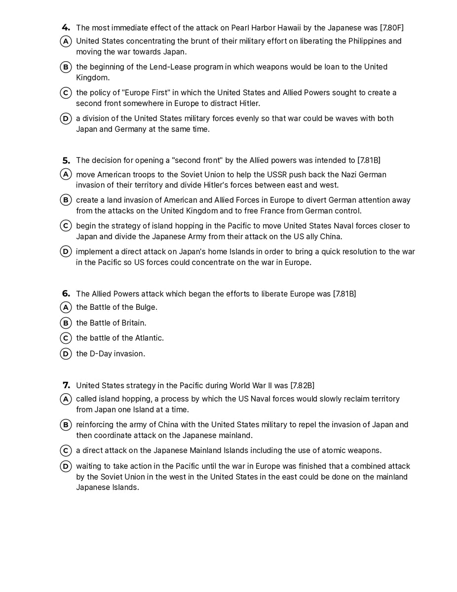Us History From 1877 World War Ii – Quiz Shop