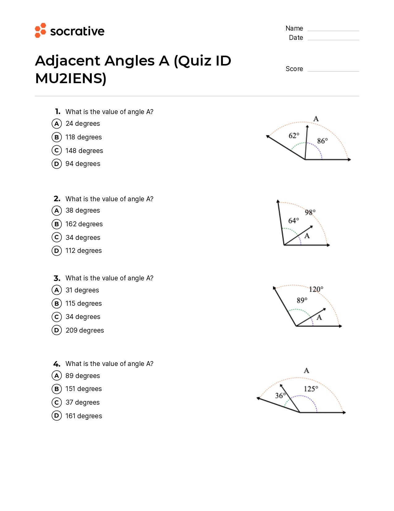 Hardest Math Question Angles Adjacent Angles Geometry