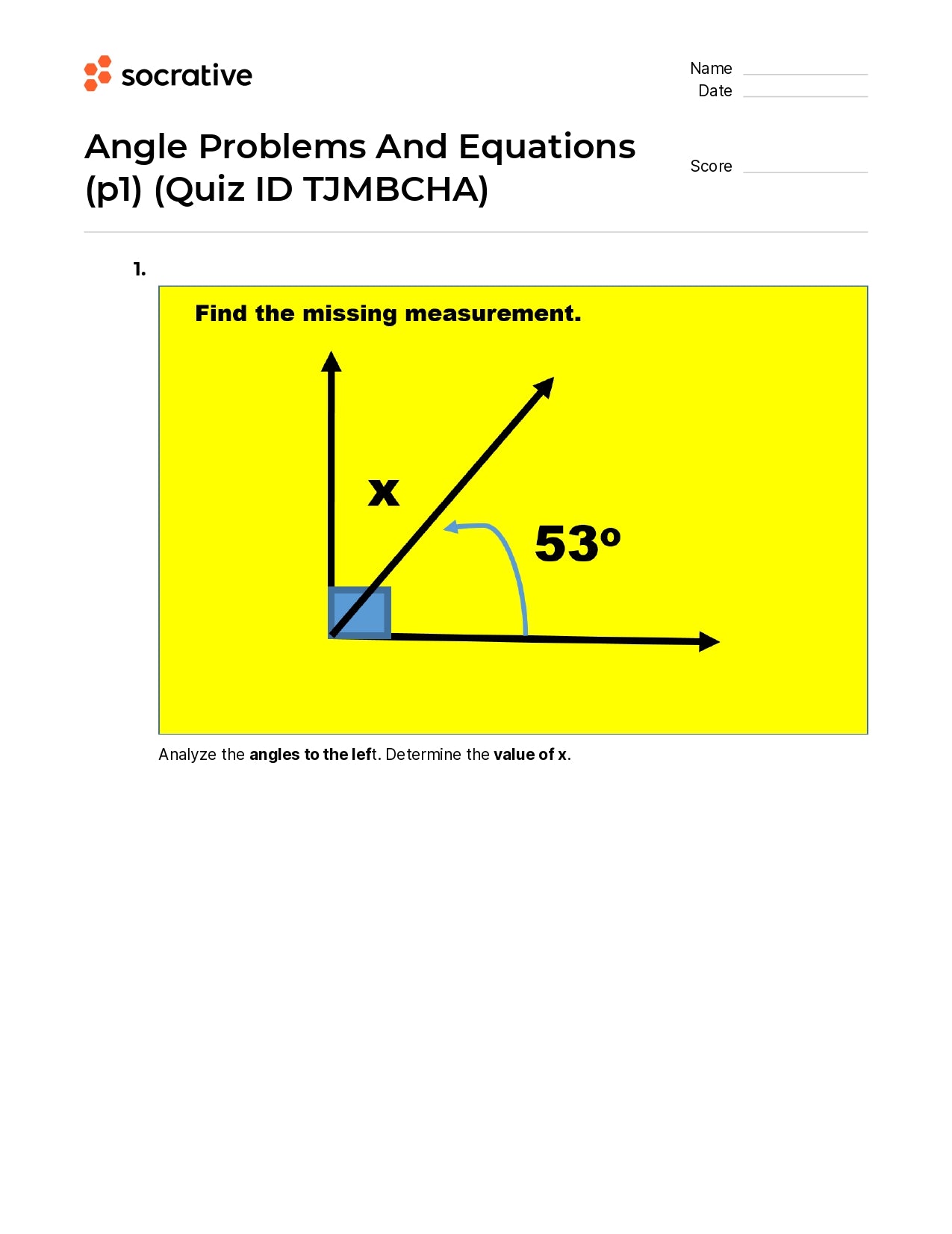 Angle Problems And Equations (P1)