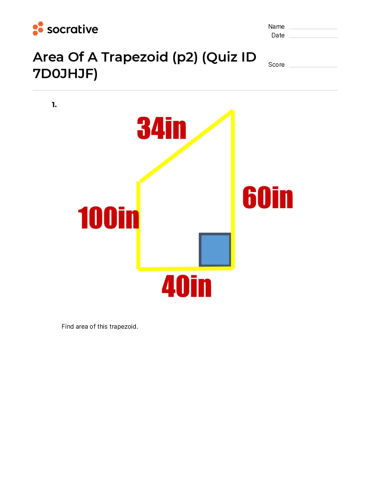 Area Of A Trapezoid (P2)