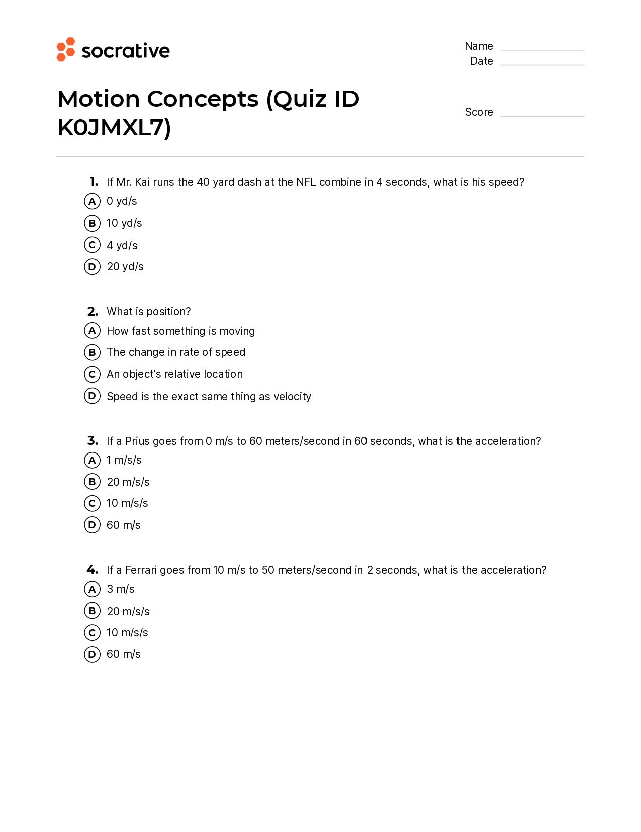 Motion Concepts
