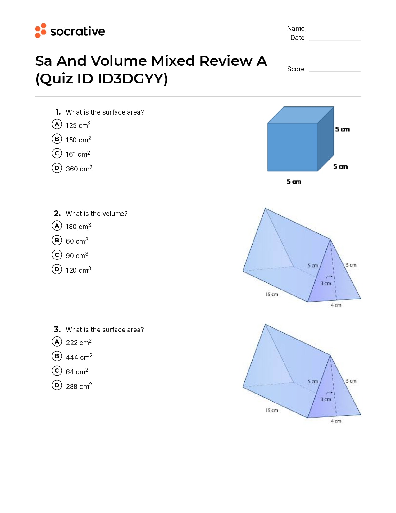 Sa And Volume Mixed Review A