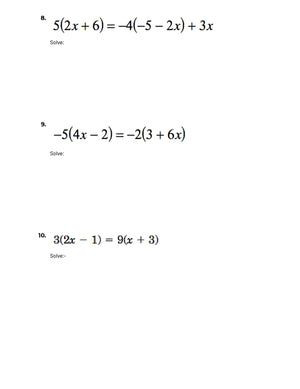 Multi step top equation solver