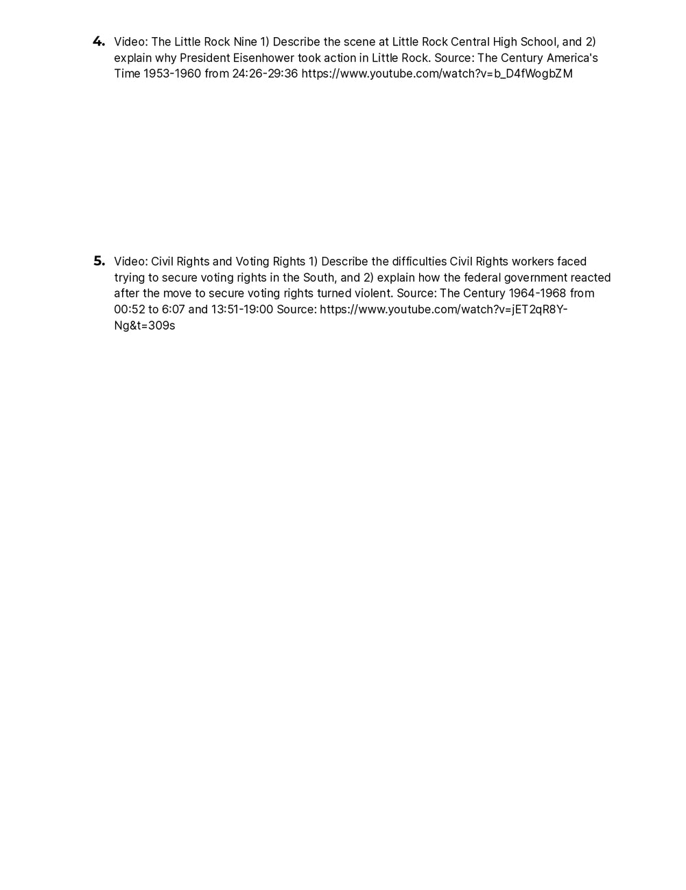 Us History From 1877 The National Civil Rights Movement – Quiz Shop